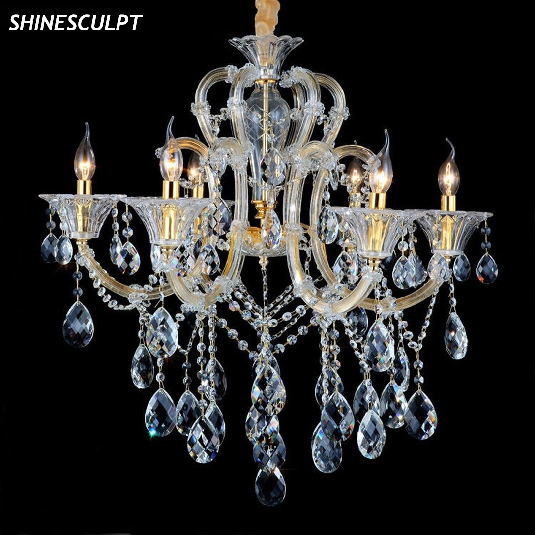 CH-028 Grand Gold Crystal Chandelier - Image 5
