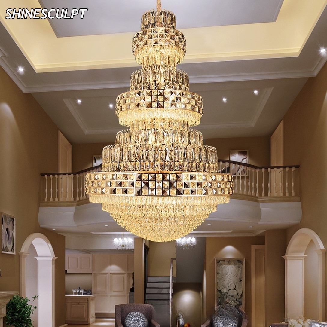 CH-034 Duplex Void Crystal Chandelier - Image 2