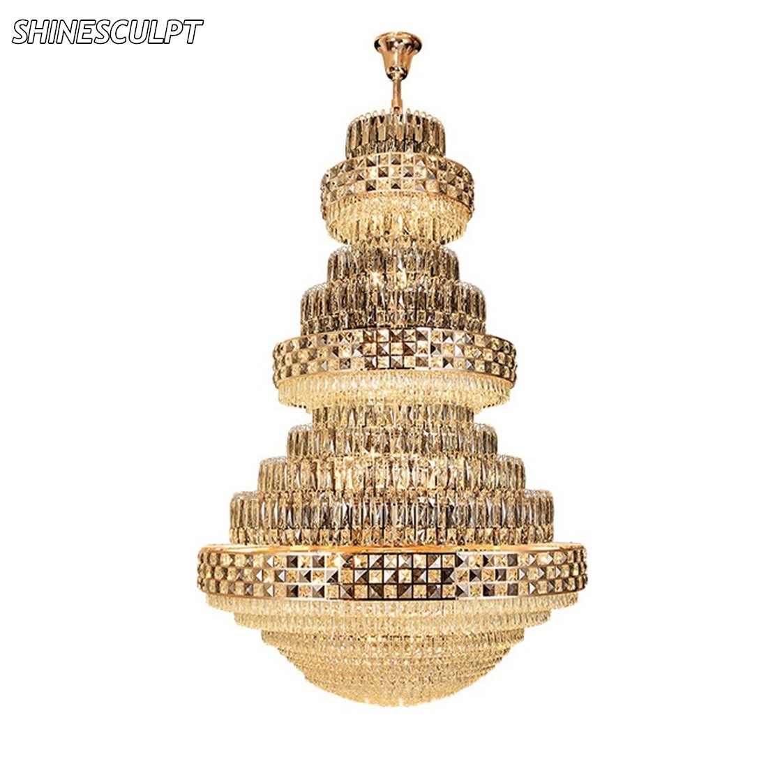 CH-034 Duplex Void Crystal Chandelier - Image 5