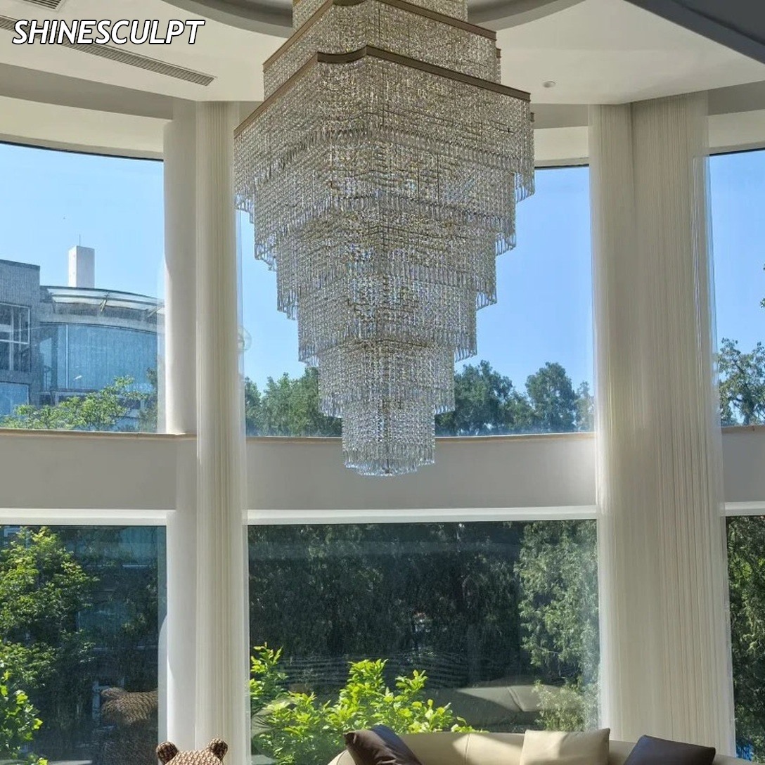 CH-037 Square Duplex Chandelier - Image 2