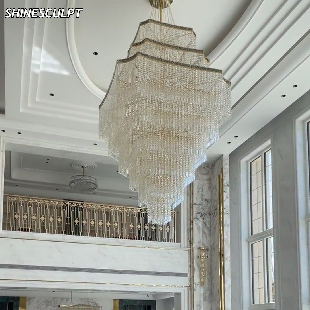 CH-037 Square Duplex Chandelier - Image 3