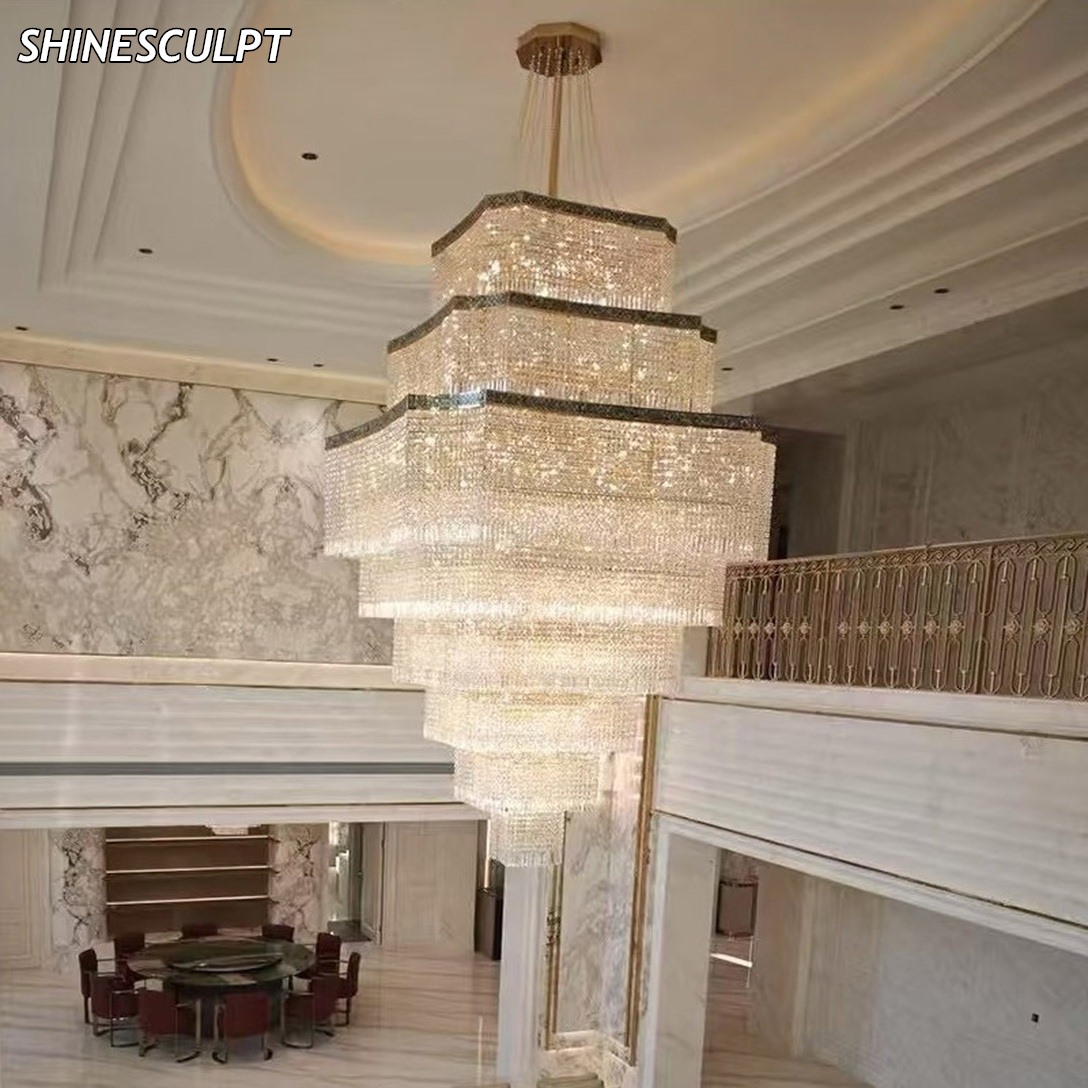CH-037 Square Duplex Chandelier - Image 4