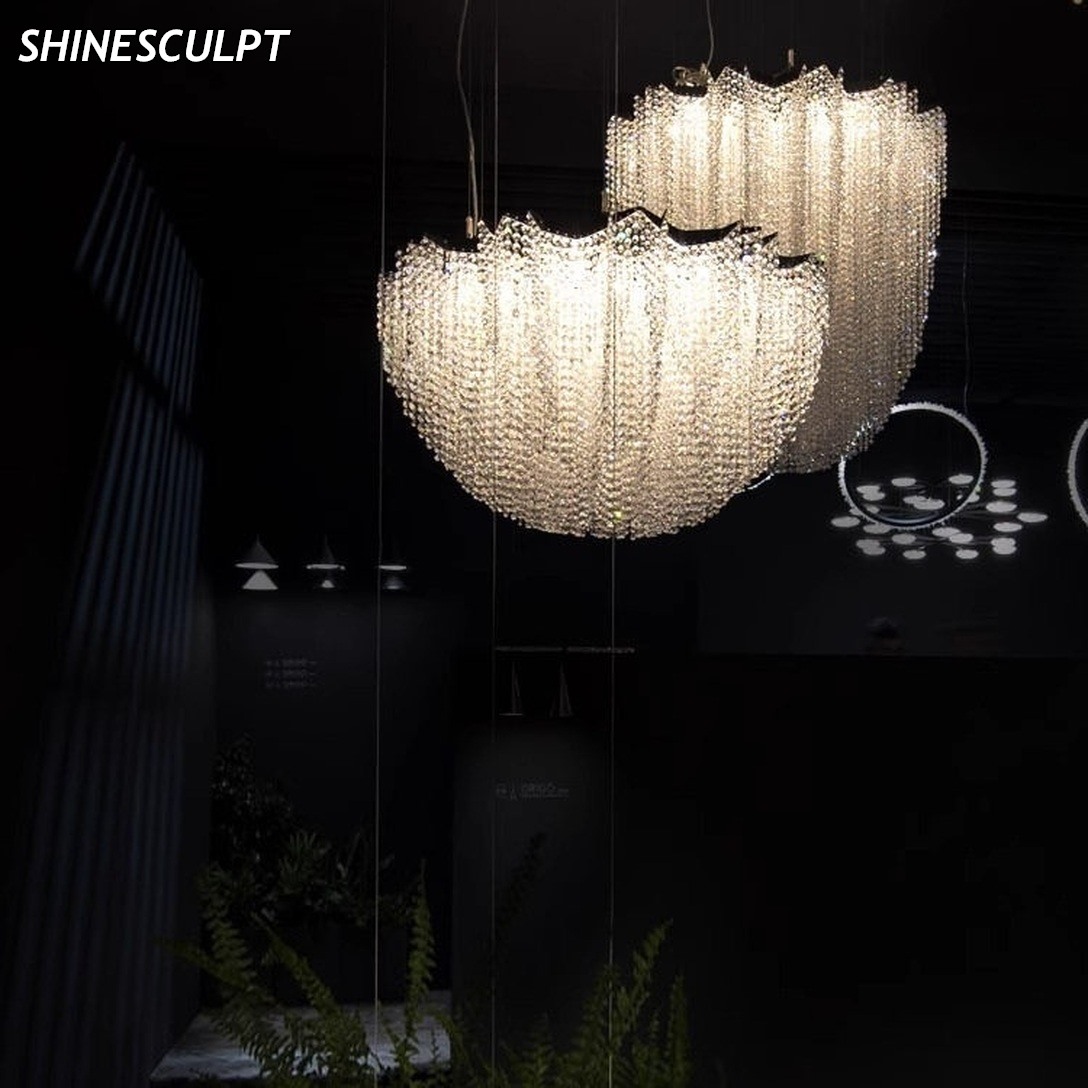 CH-042 Beaded Crystal Void Chandelier - Image 2