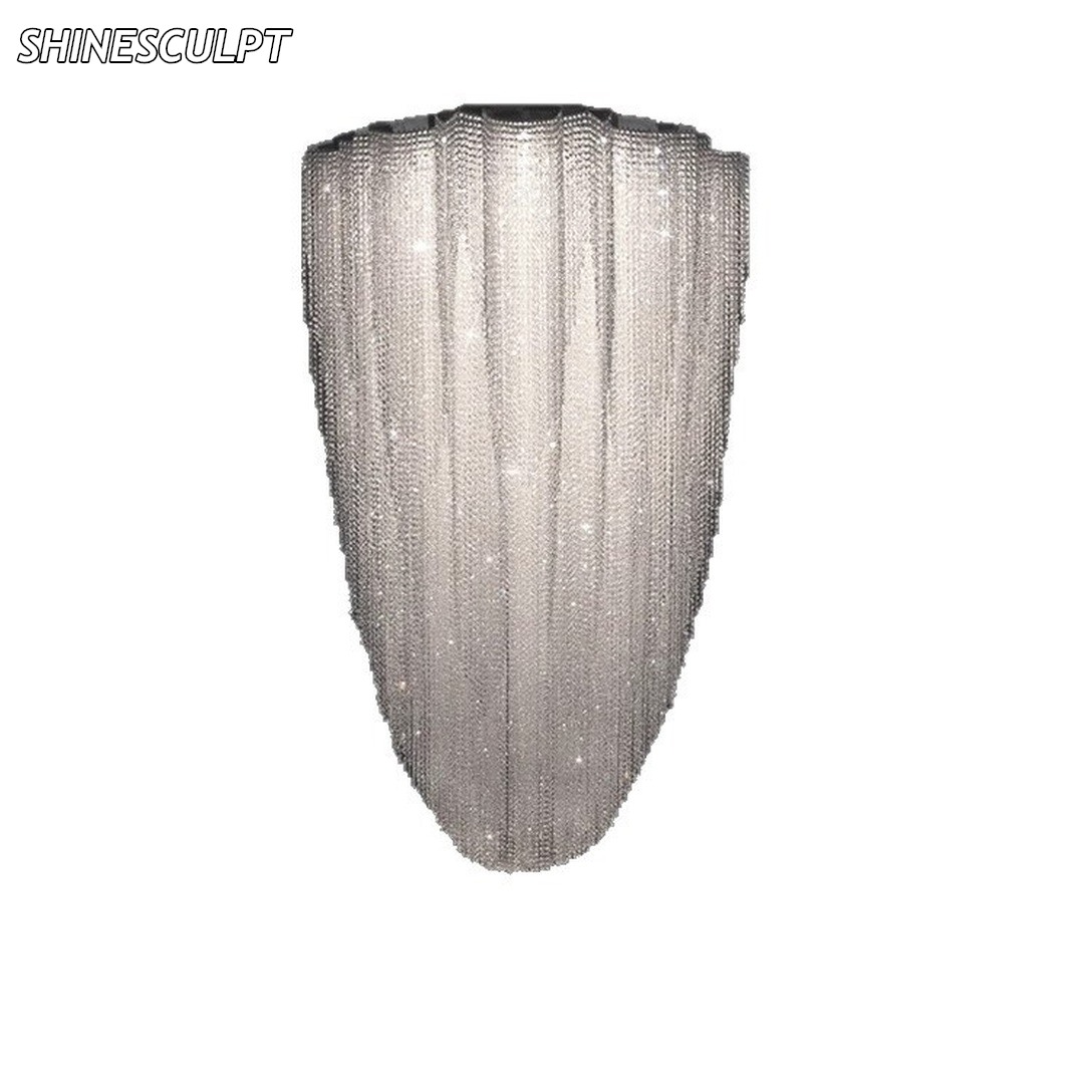 CH-042 Beaded Crystal Void Chandelier - Image 5