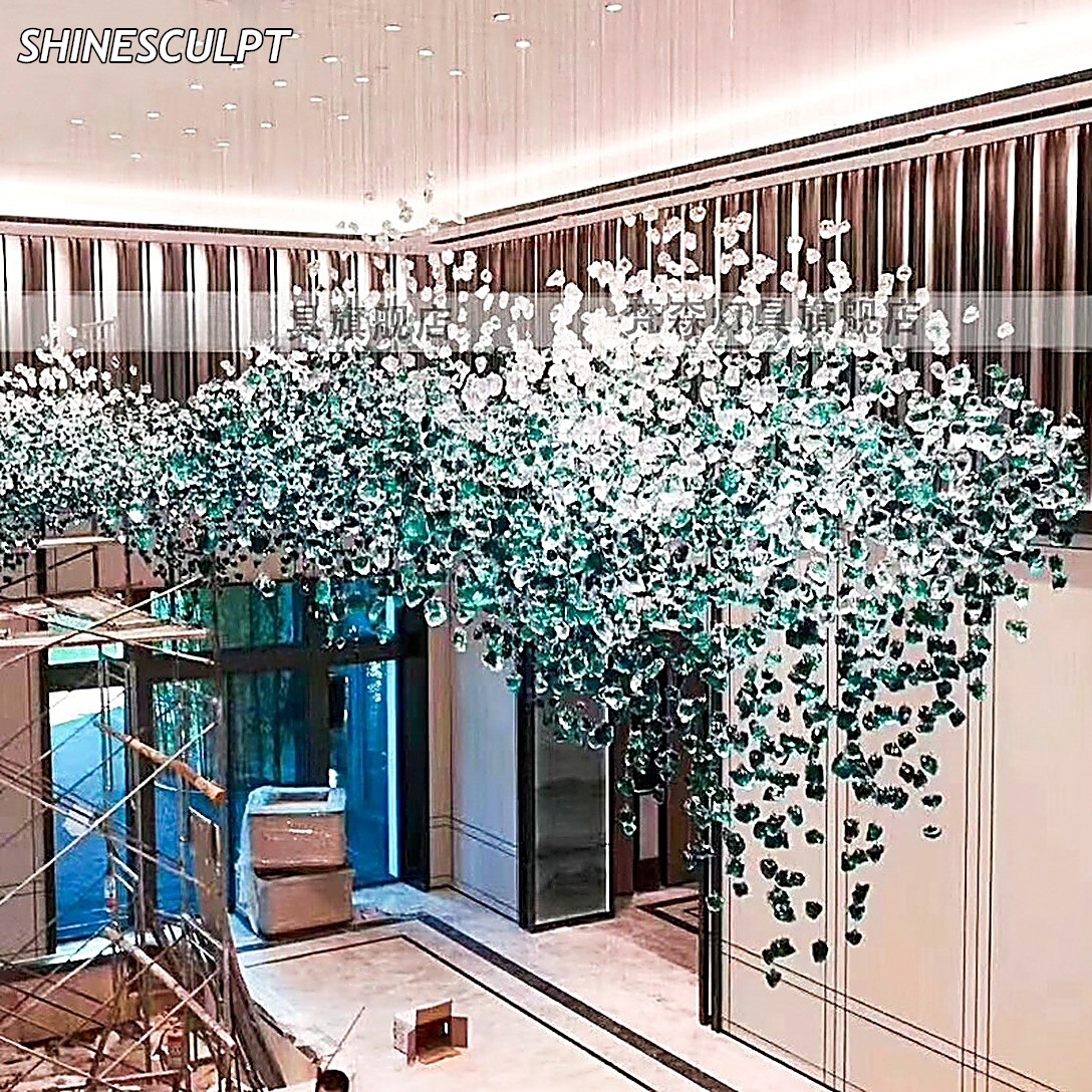 CH-045 Sculptural Stone Block Chandelier - Image 2