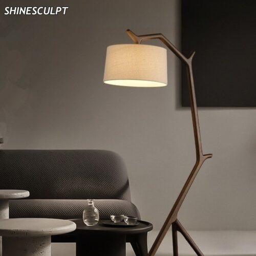 FL-013 Solid Wood Floor Lamp