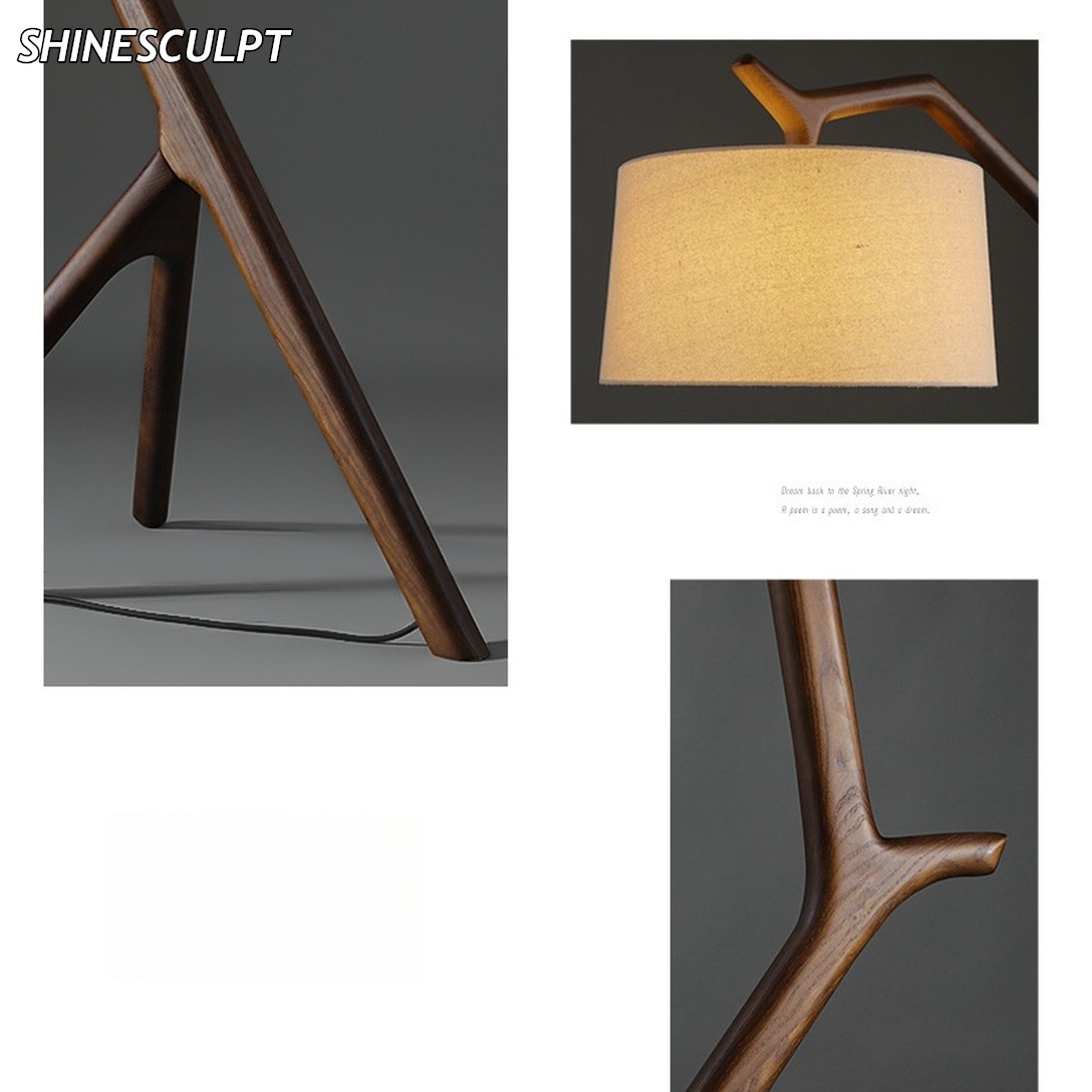 FL-013 Solid Wood Floor Lamp - Image 5