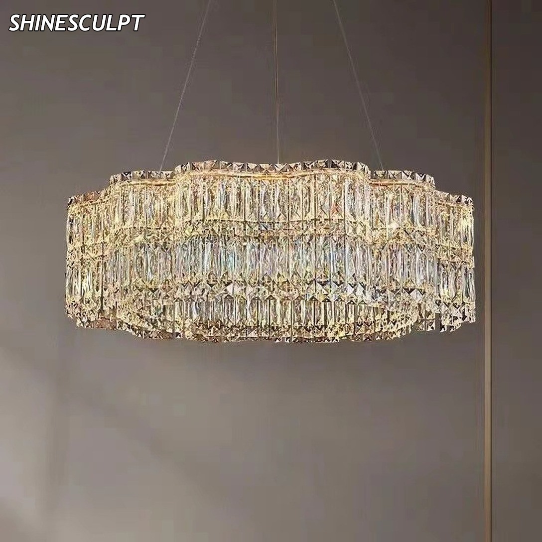 PL-015 Crystal Ring Pendant Light - Image 2