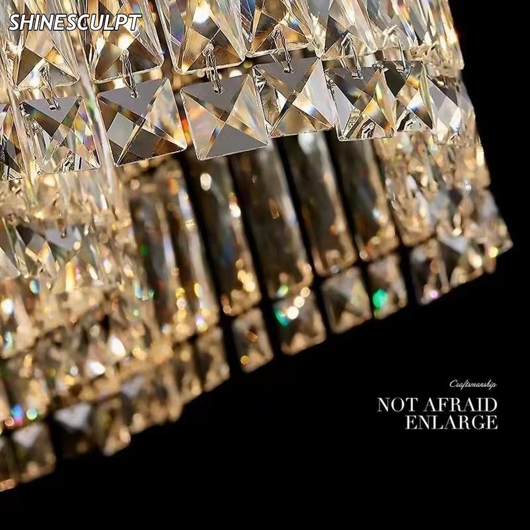 PL-015 Crystal Ring Pendant Light - Image 4