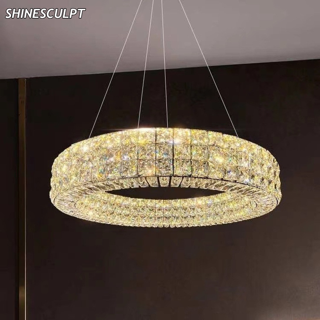 PL-016 Oval Crystal Island Pendant - Image 2