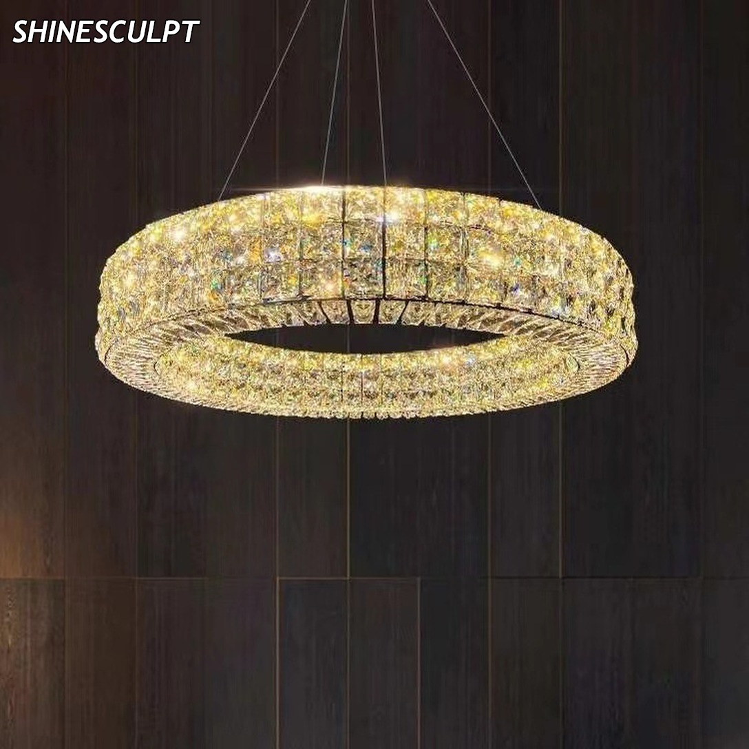 PL-016 Oval Crystal Island Pendant - Image 3