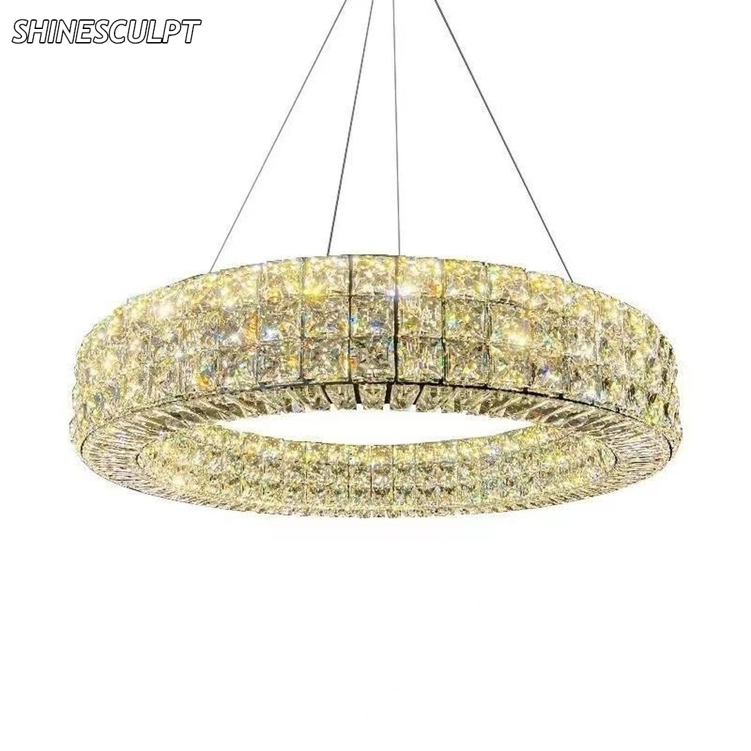 PL-016 Oval Crystal Island Pendant - Image 5