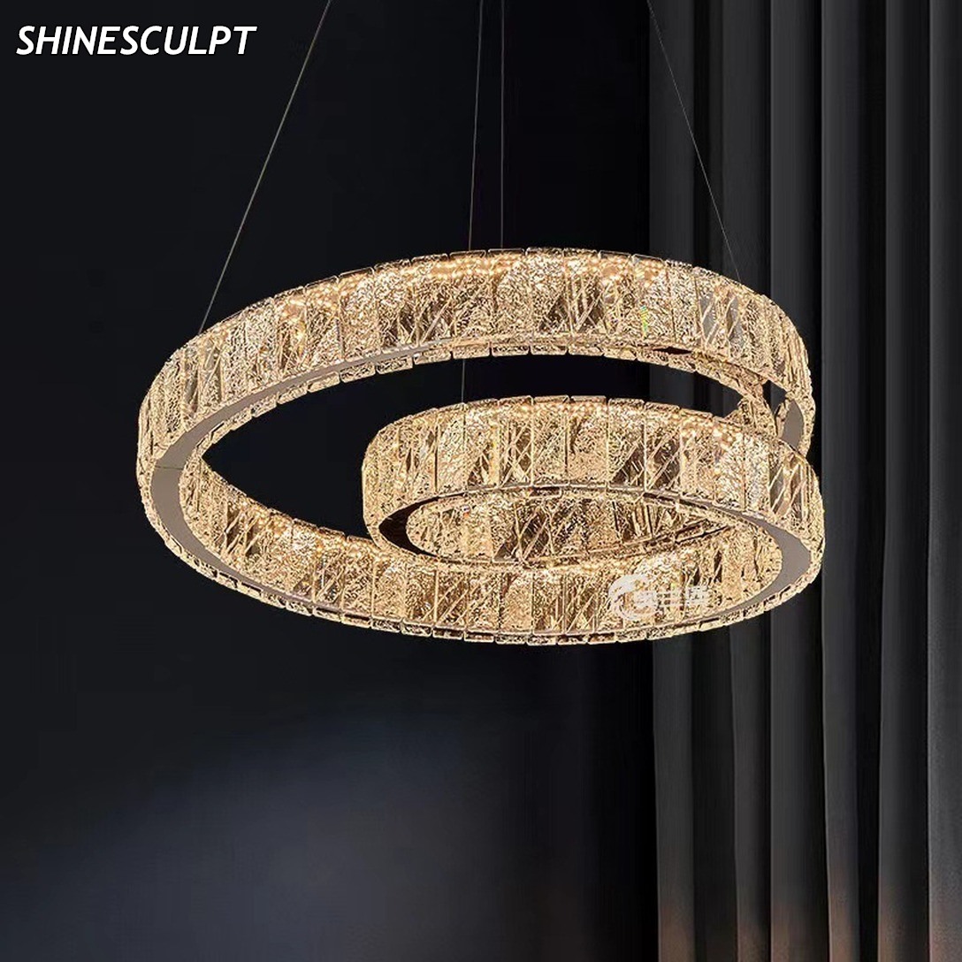 PL-017 Spiral Crystal Ring Pendant - Image 2