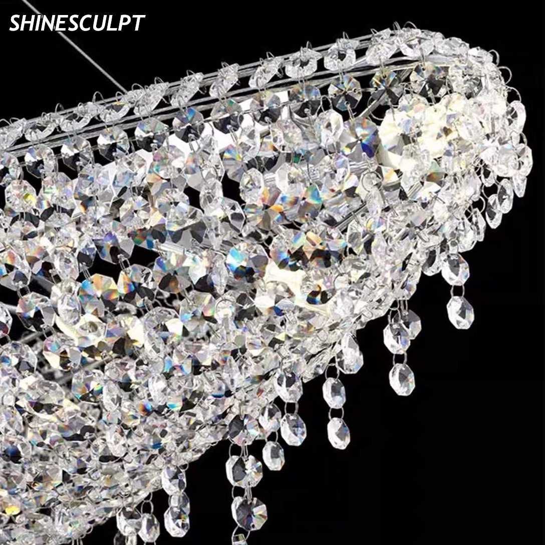 PL-018 Linear Crystal Dining Pendant - Image 3