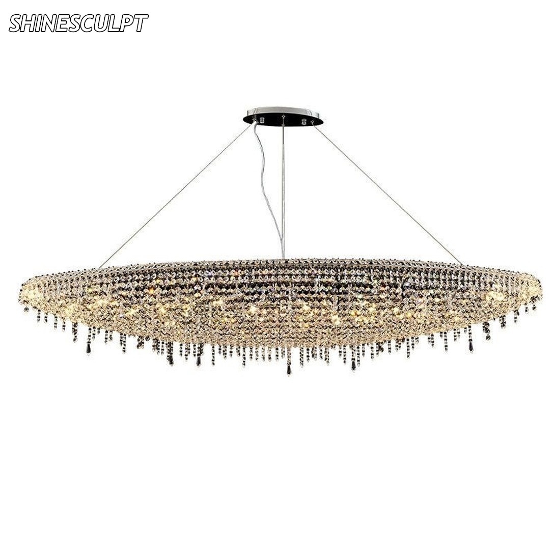 PL-018 Linear Crystal Dining Pendant - Image 5