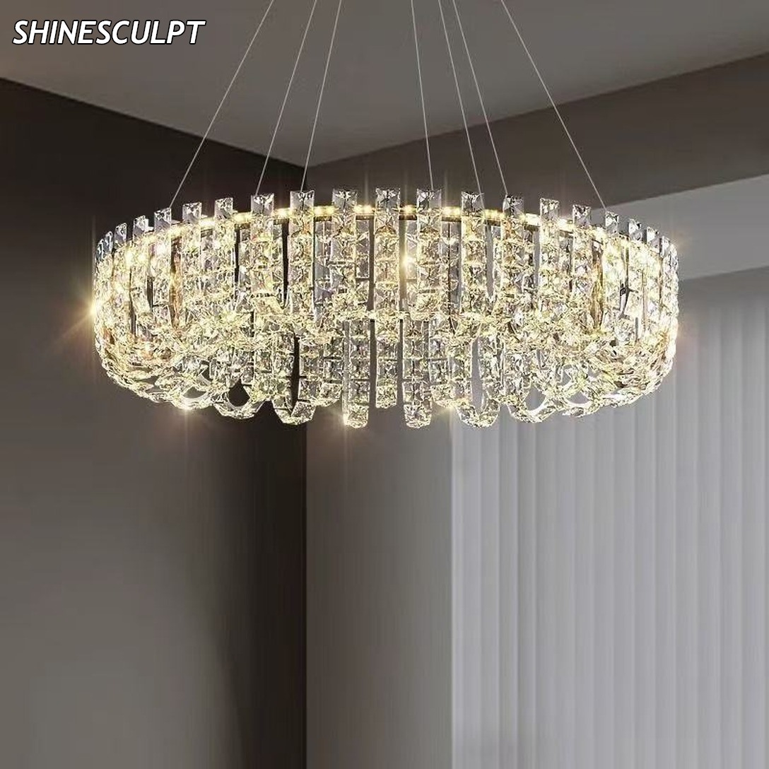 PL-024 Ribbed Crystal Ring Pendant - Image 2