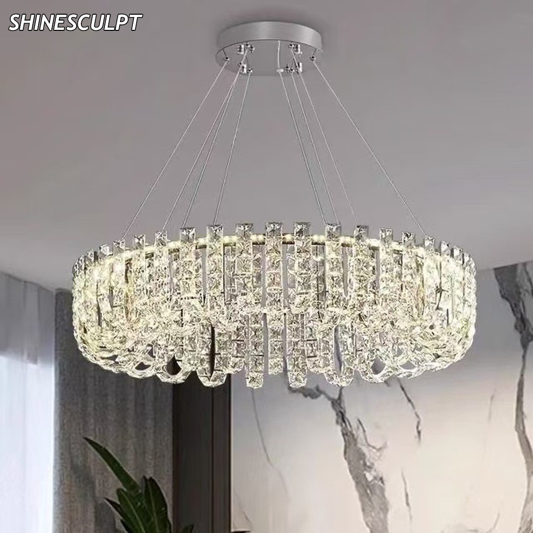 PL-024 Ribbed Crystal Ring Pendant - Image 4