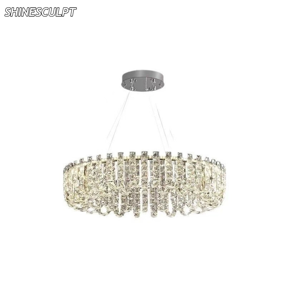 PL-024 Ribbed Crystal Ring Pendant - Image 5
