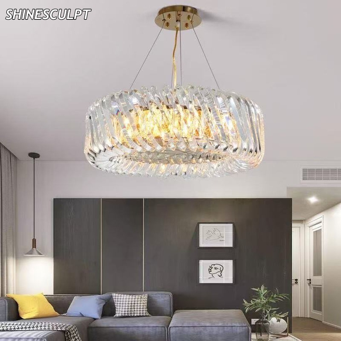 PL-025 Crystal Drum Pendant - Image 2