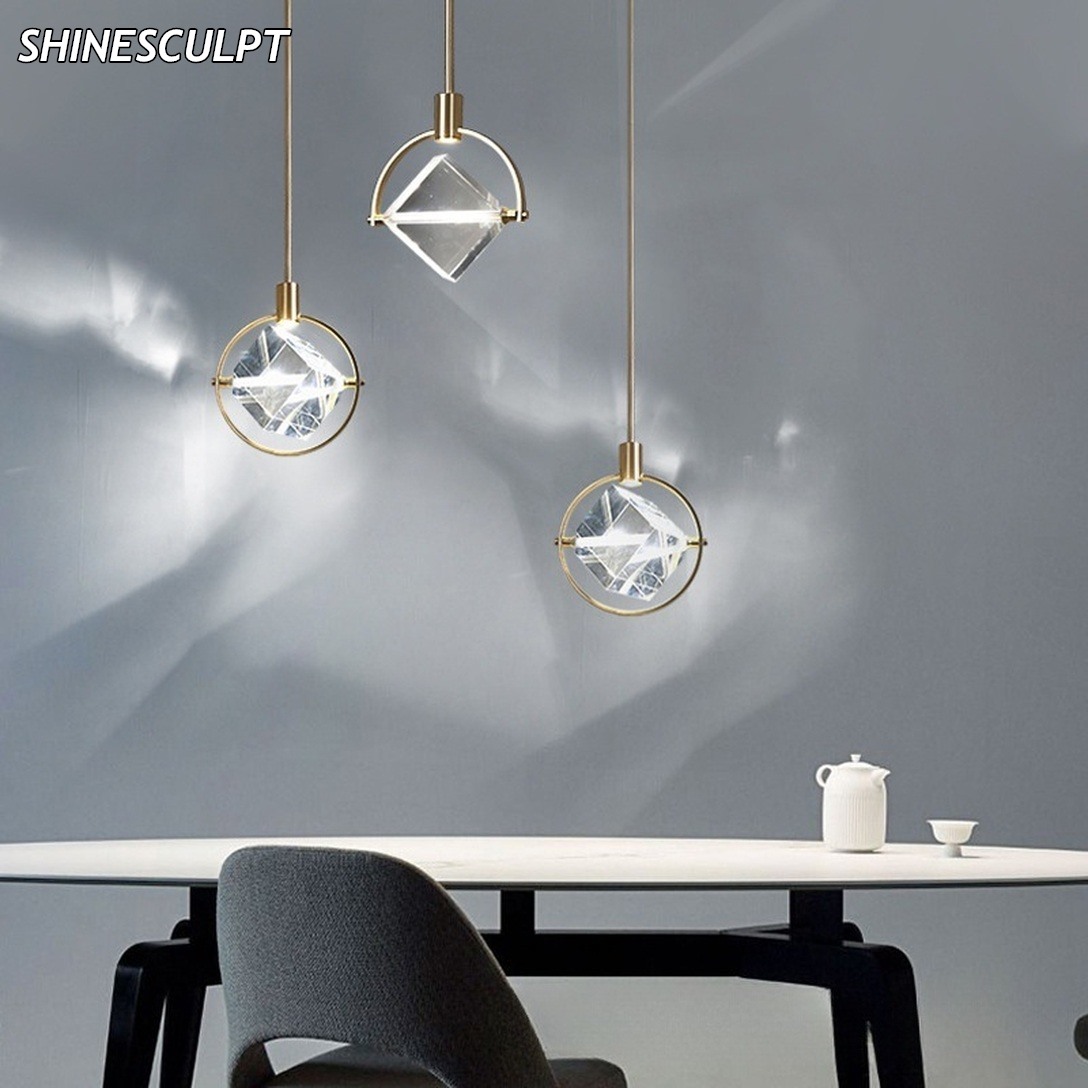 PL-028 Crystal Ring Pendant Light - Image 2