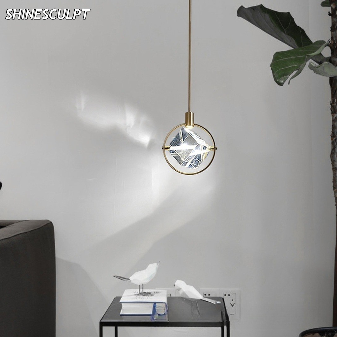 PL-028 Crystal Ring Pendant Light - Image 4
