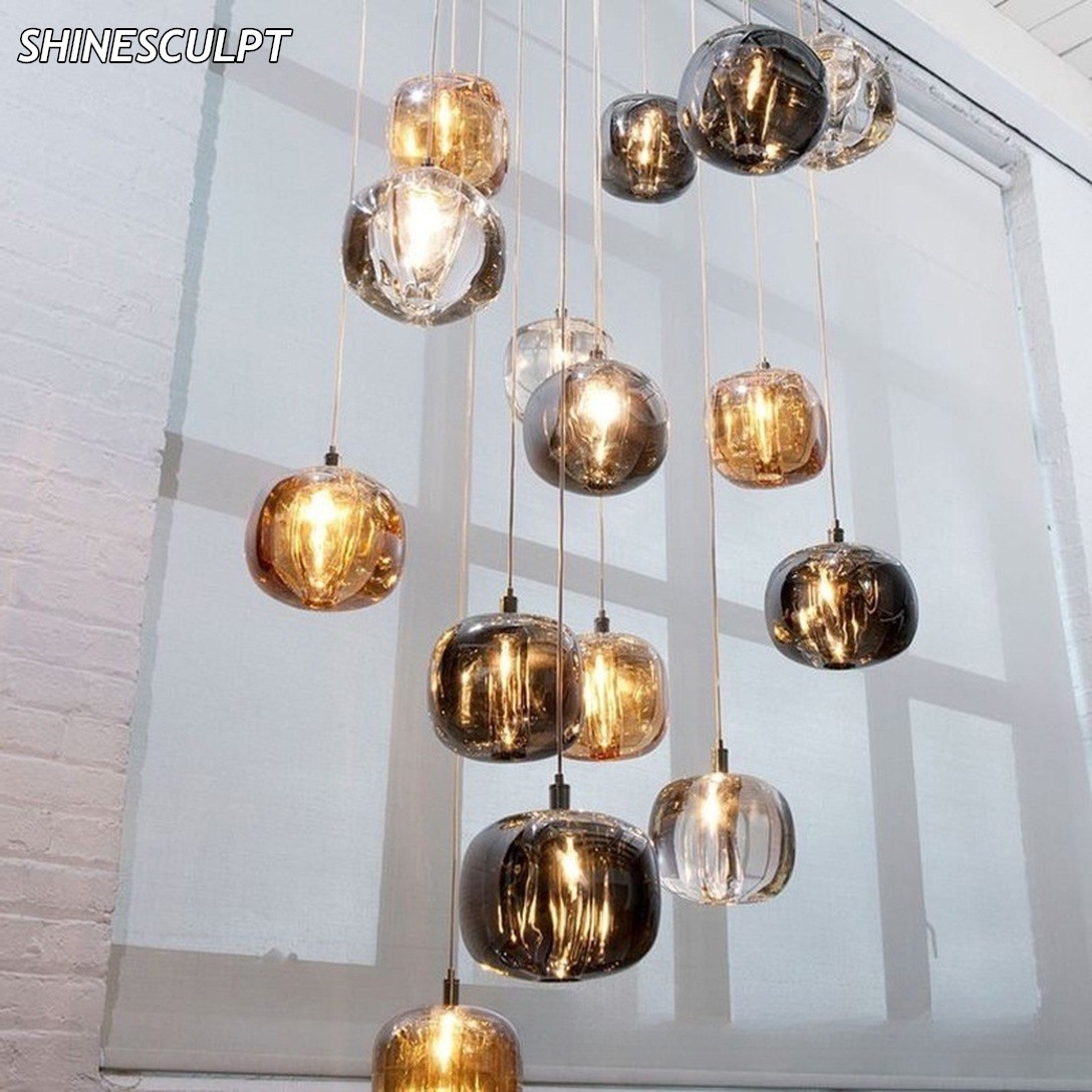 PL-029 Smoke Glass Pendant Cluster - Image 4