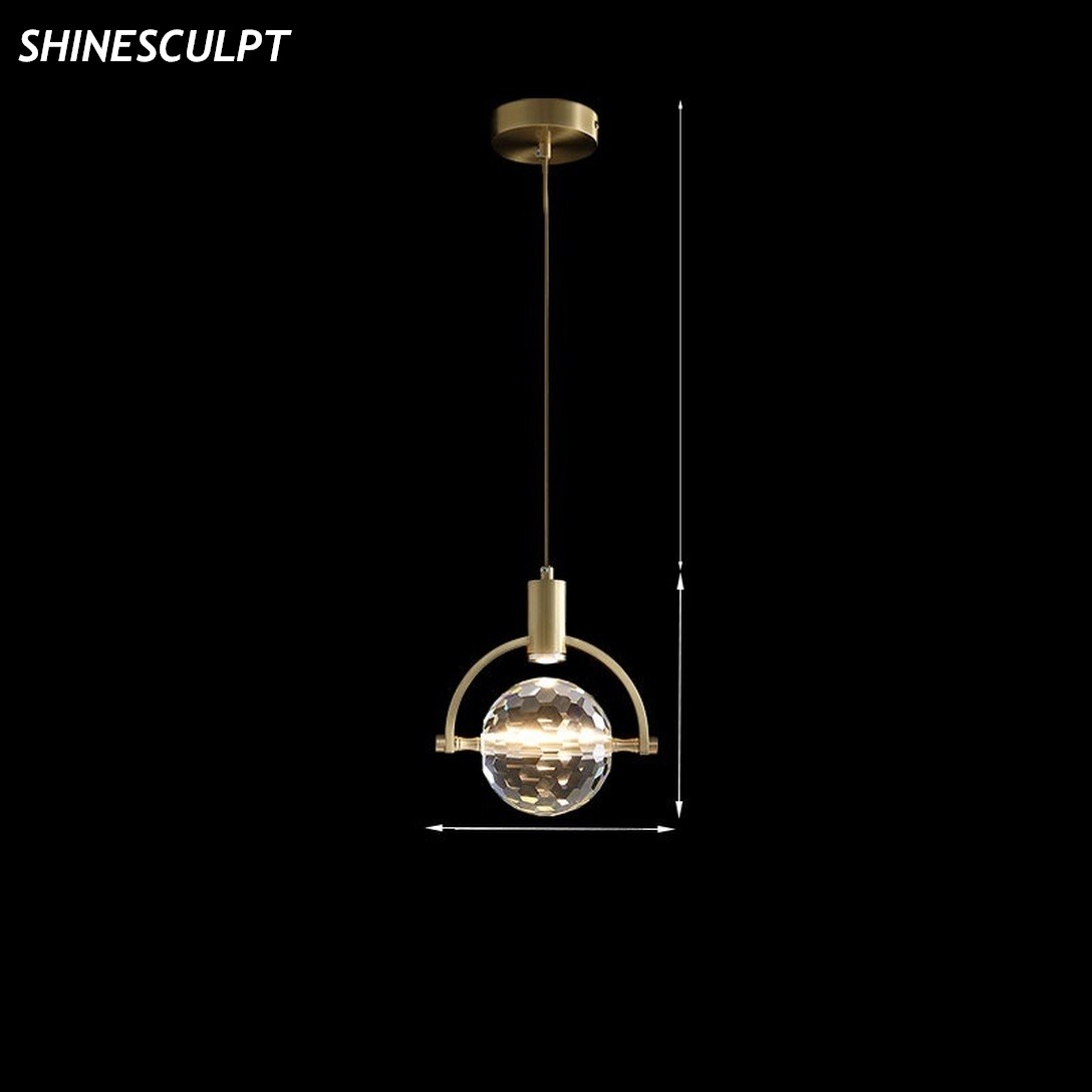 PL-034 Ring Crystal Pendant Light - Image 4