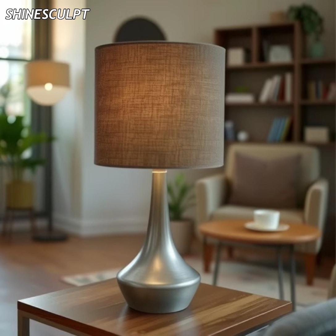 TL-006 Fabric Shade Bedside Lamp - Image 4