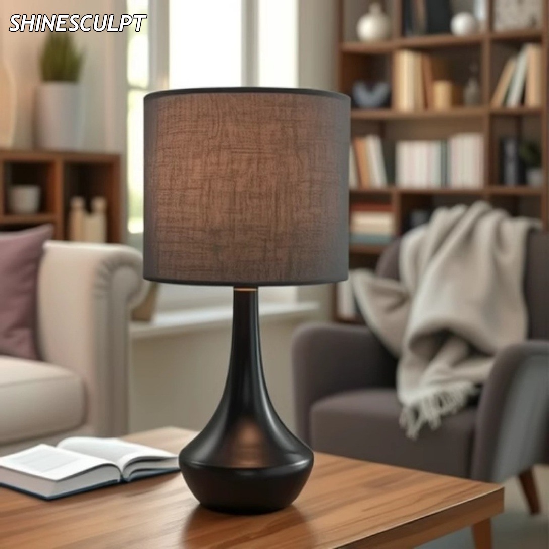 TL-006 Fabric Shade Bedside Lamp - Image 5