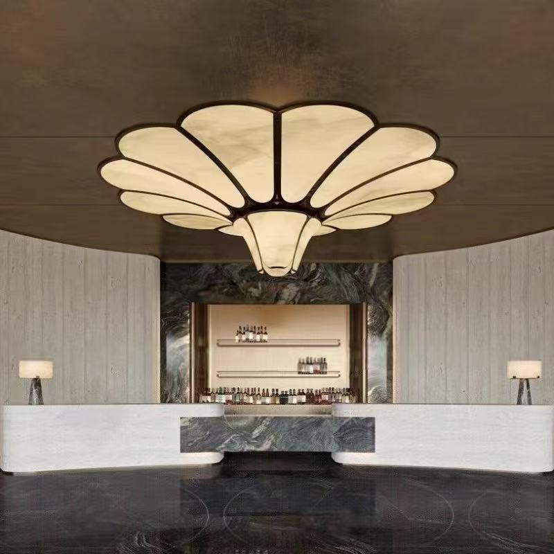 CH-007 Custom Marble Petal Chandelier - Made to Order - Image 5