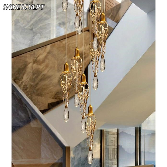 CH-021 Brass Villa Chandelier - 1 to 22 Lights - Image 3