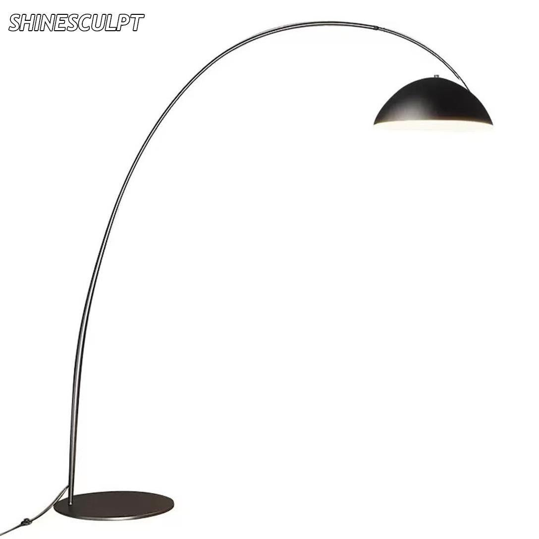 FL-008 Arc Floor Lamp with Marble Base - 3 Sizes - Image 2
