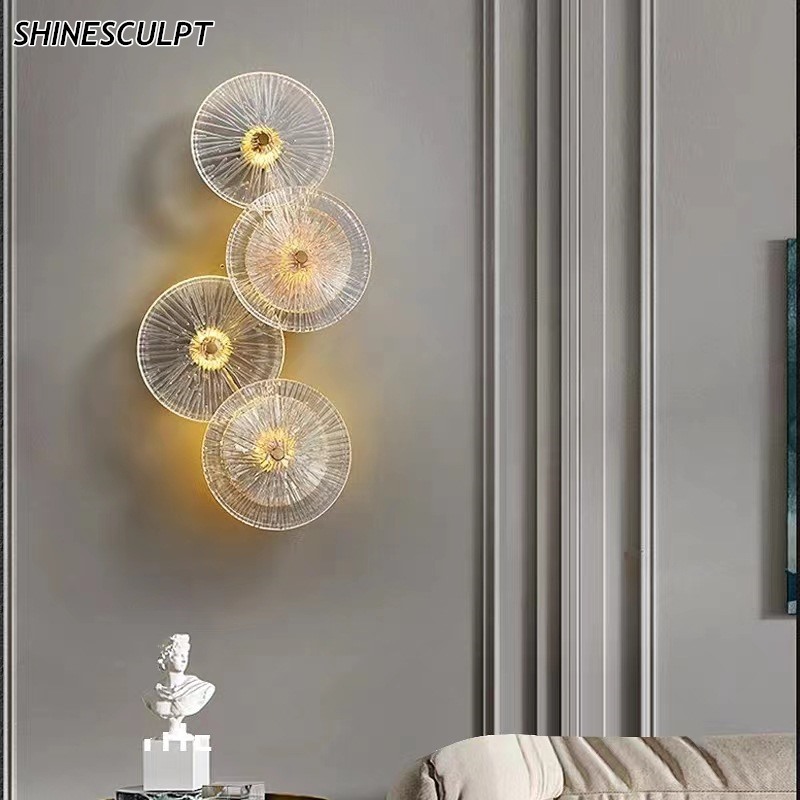 crystal flower wall light, view 4