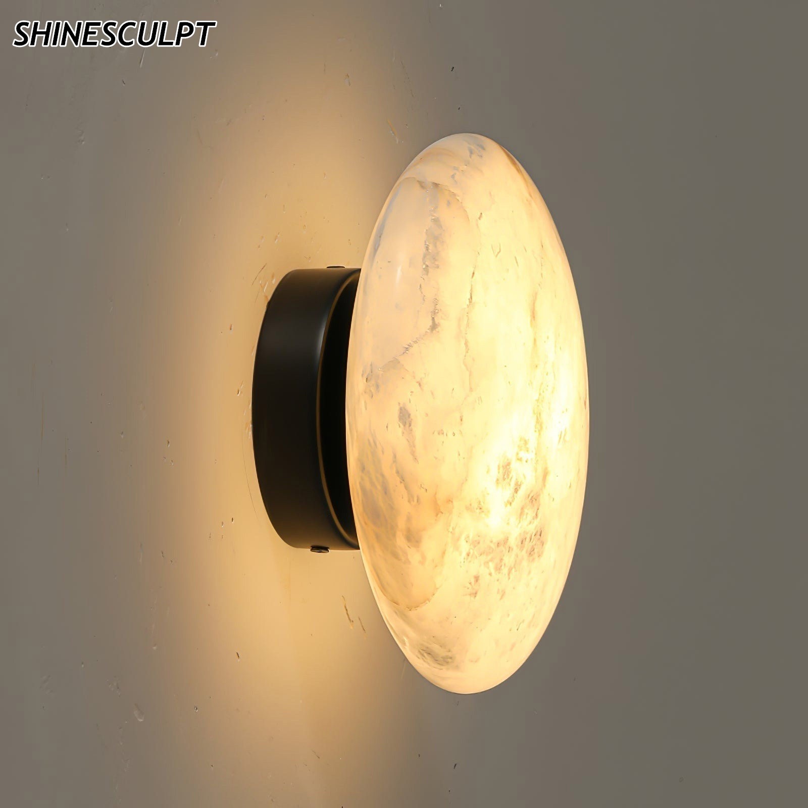 Natural Marble Wall Light - Designs 08 (Solid Copper), 10 (Solid Copper), 12 (Solid Copper), view 3