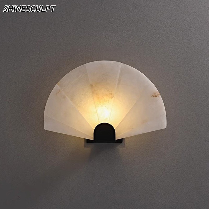 Natural Marble Wall Light - Designs 16, 20 (Solid Copper), view 4