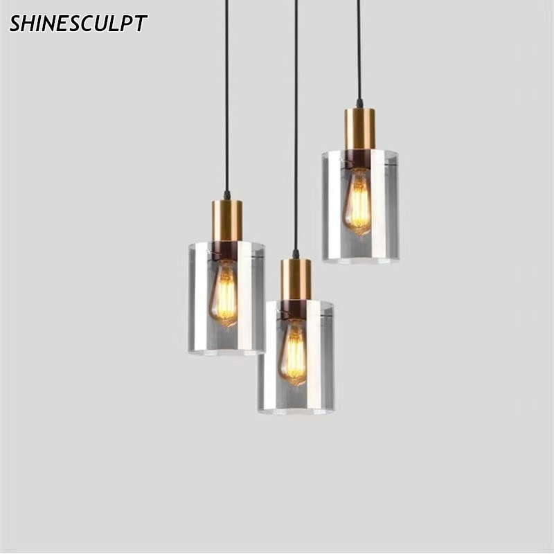 ShineSculpt small Nordic art glass pendant light for bedside and living room - view 3