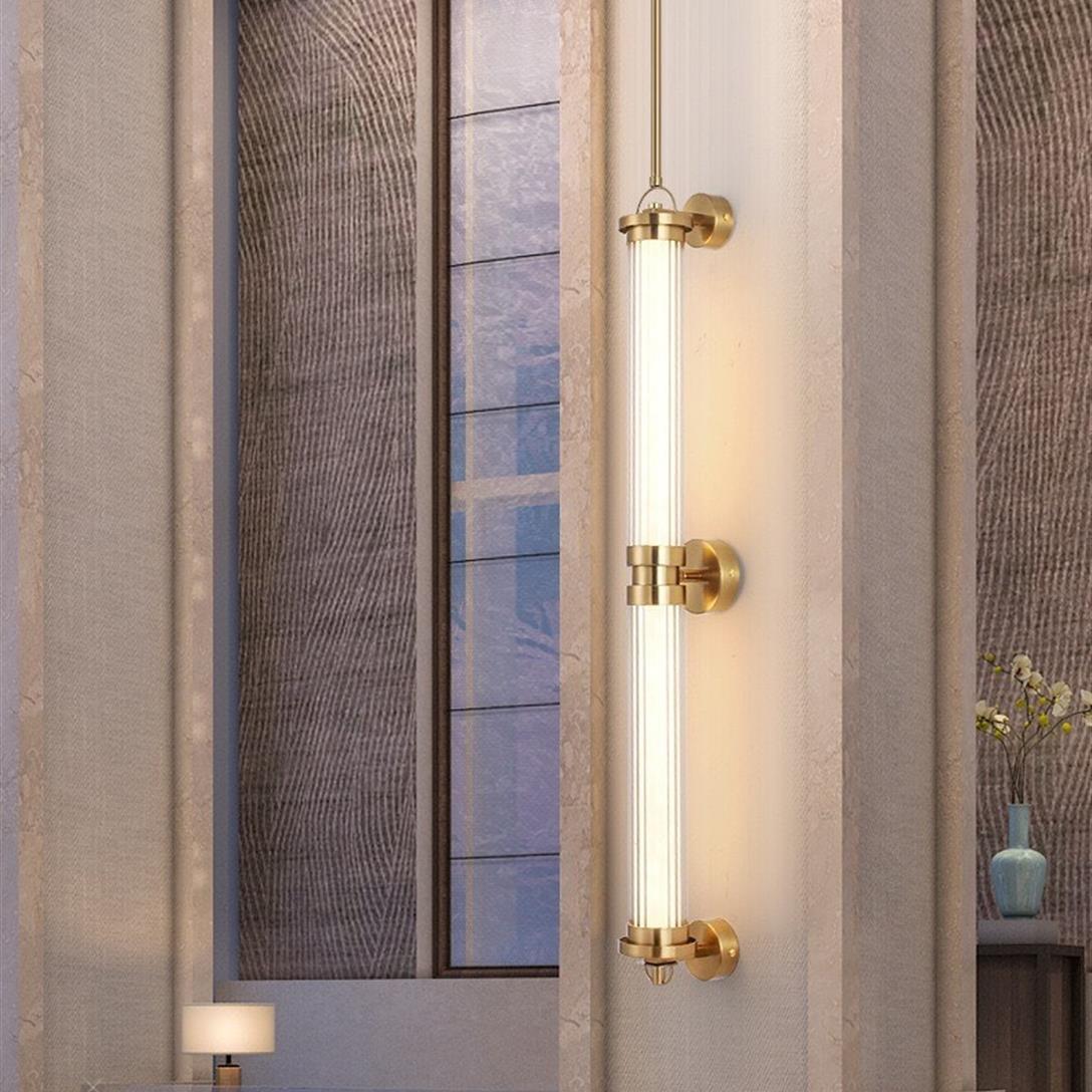 WL-011 Linear Wall Light – Long Bar Designs A–H, Iron, Brass, Black or Stainless Steel - Image 3