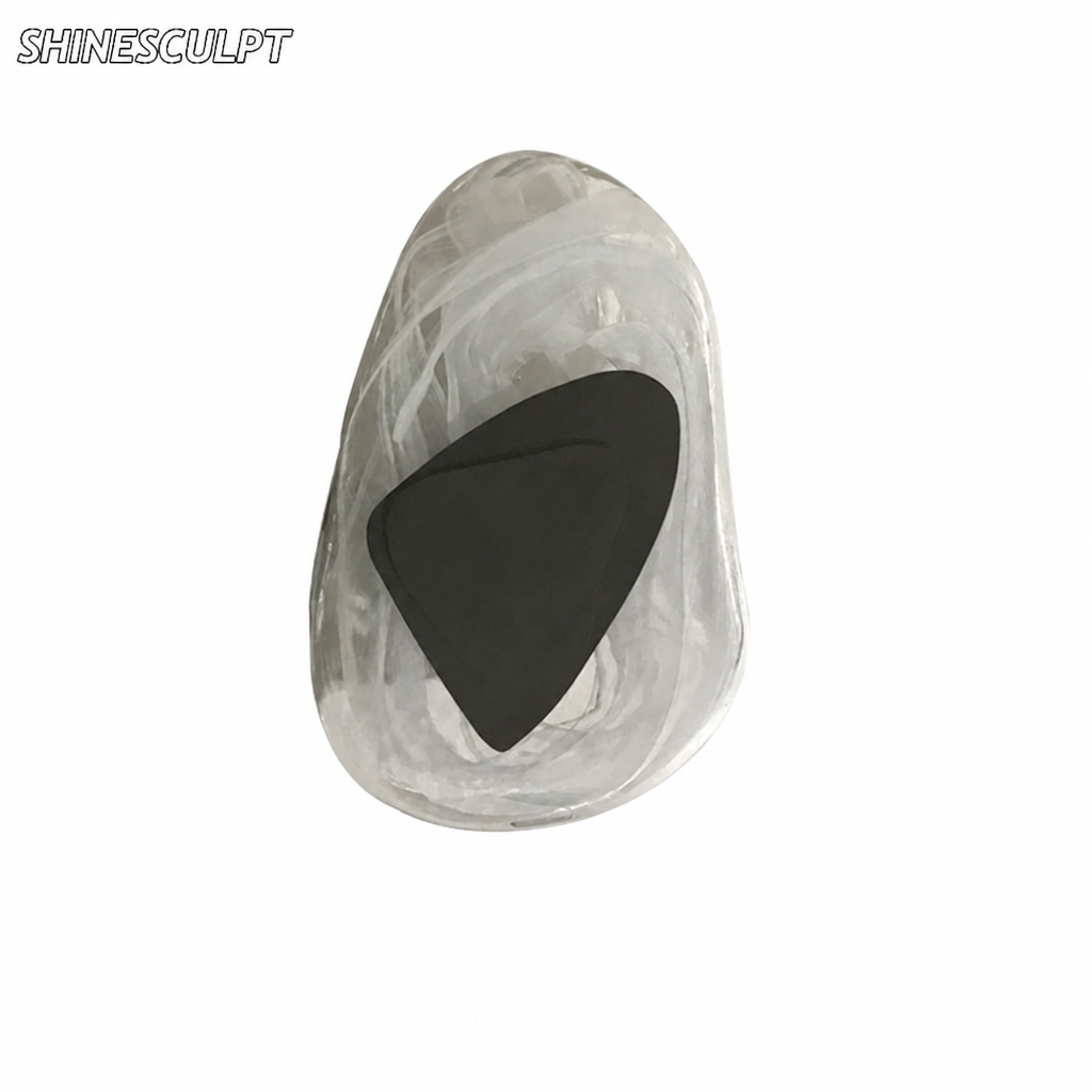Postmodern Glass Wall Light - Gold & Black Finish, view 2